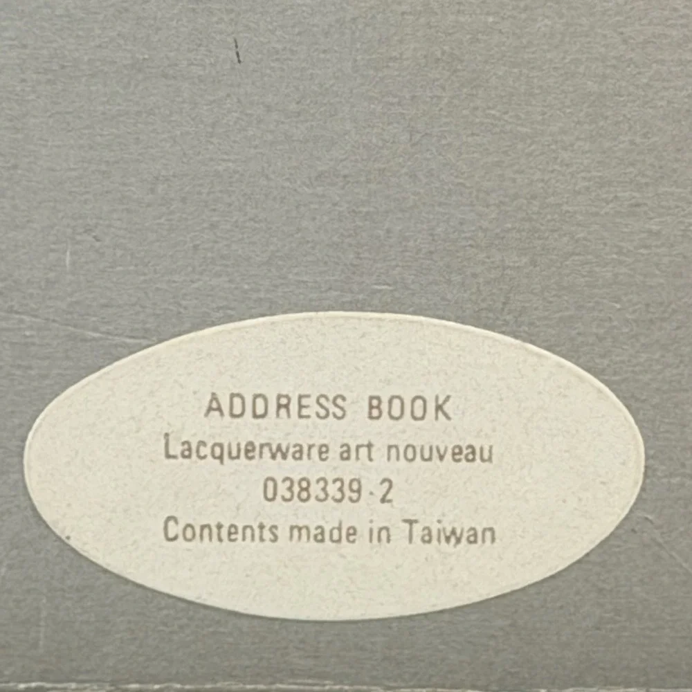 Vintage 1987 Lacquerware Art Address Book New In Box